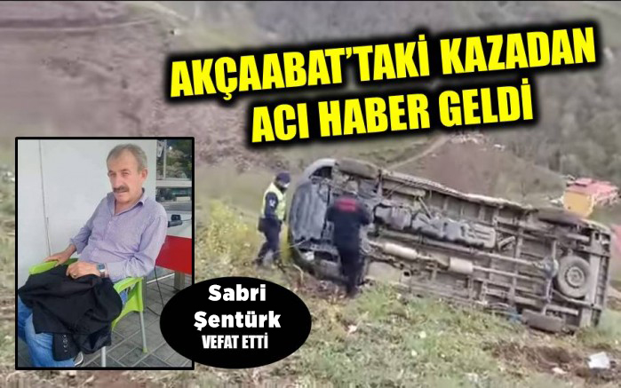 O Kazadan Acı Haber